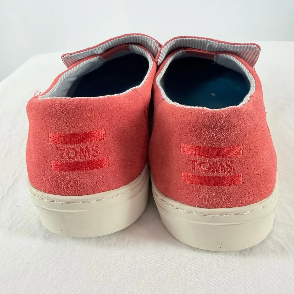 Tom’s x‎ Bonobos Casual Suede Slip On Shoe in Orange Size 10.5